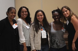 Left to Right: Lori Lakin Hutcherson, Marissa Jo Cerrar, Heidi Durrow, Ernessa Carter, Julie Buxbaum at Mixed Remixed Festival June 14, 2014