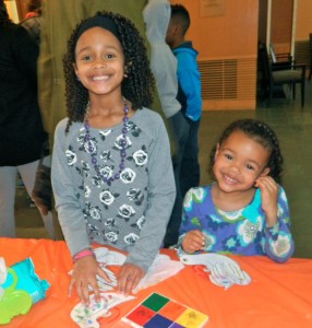 Mixed race family enjoying MLK day